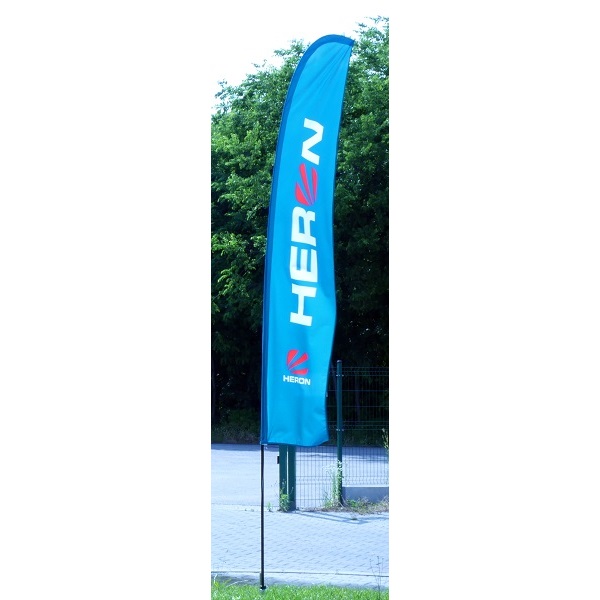 Heron kültéri STRANDZÁSZLÓ 3,4m-es rúdhoz  - csak a zászlós része talp és árbóc nélkül!