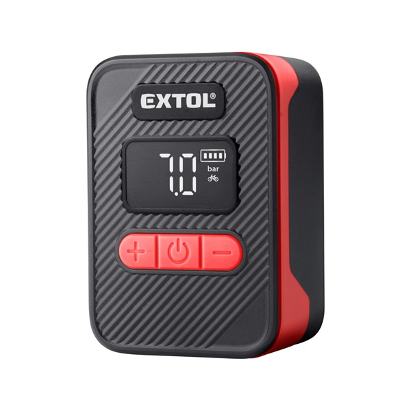 akkus légkompresszor 8V, 500 mAh Li-ion akku, max. 10,3 Bar