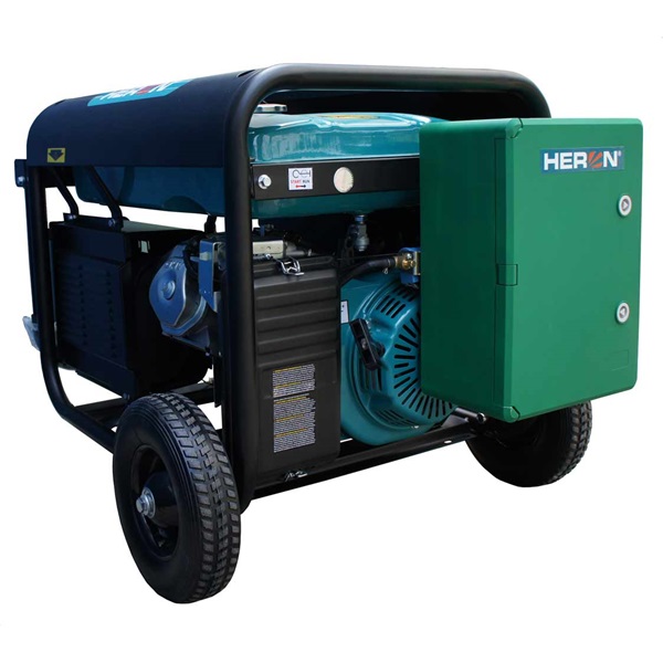HERON 421 GREEN, egyfázisú, 6,8 kVA-es, távindítóval felszerelt áramfejlesztő