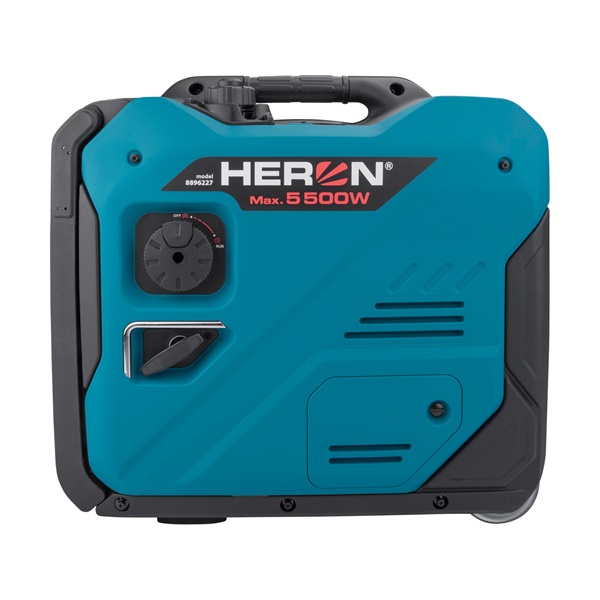 Heron, benzinmotoros áramfejlesztő, csendes üzemű, 5,0 kVA, 230V, 1 fázisú, inverteres