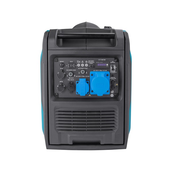 Heron, benzinmotoros áramfejlesztő, csendes üzemű, 5,0 kVA, 230V, 1 fázisú, inverteres