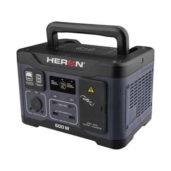 Heron, hordozható áramforrás (power station) , 600W, 512 Wh