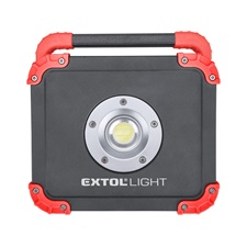 hordozható LED lámpa, 20 W, COB LED; 2000 Lm, újratölthető Li-ion akkus, 6600 mAh, IP54