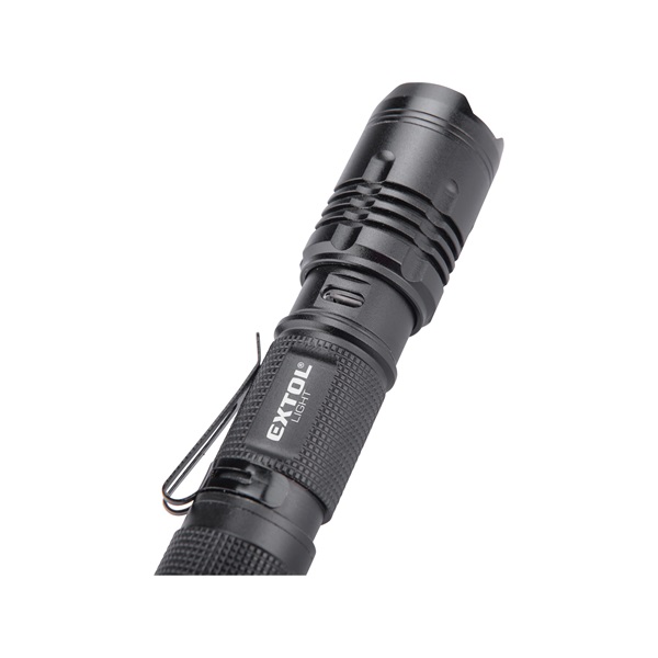 LED lámpa; 400 Lm, ALU ház, Li-ion akku