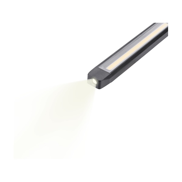 LED munkalámpa, USB tölthető; 500 Lm, cserélhető Li-ion akku, 2500 mAh, flexibilis szár