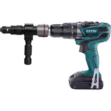 adapter klt. fúrógéphez, popszegecsekhez, 2,4-3,2-4,0-4,8-6,0-6,4 mm-es szegecsekhez; 8mm (5/16" hatszög befogás) FORTUM
