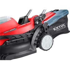 akkus fűnyíró gép, Garden20V, 20V, 2×2000mAh, Li-ion, vágási kapacítás 33cm, állítható magasság, szénkefe mentes