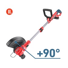 akkus fűszegélynyíró gép Share20V, 1db 2000 mAh Li-ion akku, 1db töltő