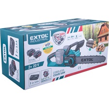 akkus láncfűrészgép, Share20V, 20V, Li-ion, 400 mm, 2db 4000 mAh Li-ion akku, 1db töltő