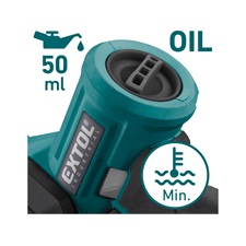 akkus láncfűrészgép egykezes, Share20V, kefementes, 20V, Li-ion, 180 mm