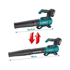 akkus lombfúvó Share20V, 20V, Li-ion, kefementes,  1db akku, 1db töltő, 4000 mAh