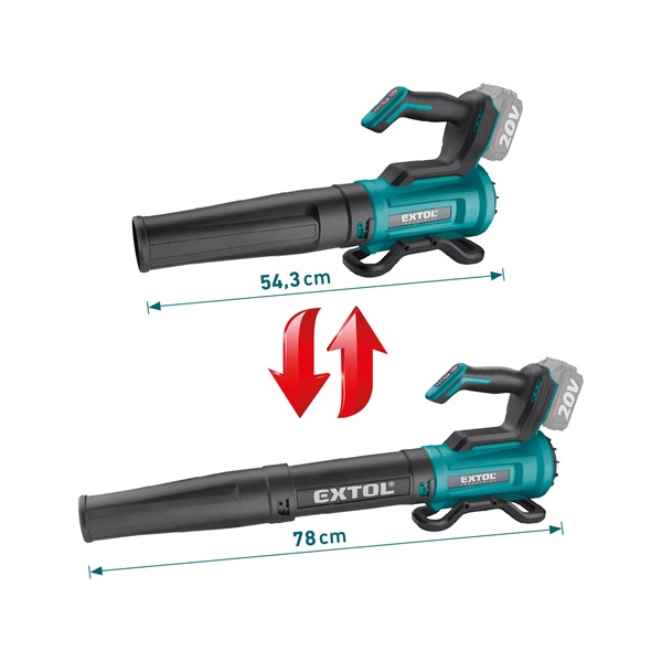 akkus lombfúvó Share20V, 20V, Li-ion, , kefementes, AKKU és TÖLTŐ NÉLKÜL!
