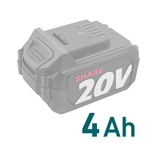 akkus lombfúvó Share20V, 20V, Li-ion, , kefementes, AKKU és TÖLTŐ NÉLKÜL!