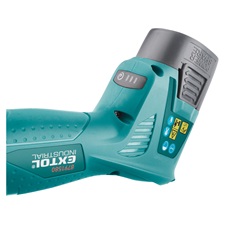 akkus metszőolló és ágvágó 16V, Li-Ion, 2 db akku: 2000 mAh, töltéskor helyes polaritás