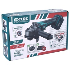 akkus sarokcsiszológép, Share20V, 20V, Li-ion, 1db akku, 1db töltő, 4000 mAh, 125 mm