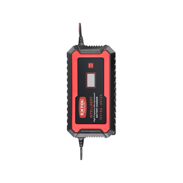 akkutöltő, autós, mikroprocesszoros, intelligens, 8 Amp, 4-160Ah, DC 12V/6V