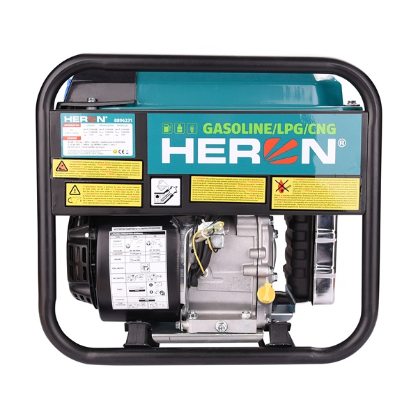 benzin-gázmotoros áramfejlesztő, 3,7 kVA, 230V, 1 fázisú, inverteres