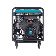 HERON benzinmotoros áramfejlesztő,  13/11 kVA, három- és egyfázisú, benzin üzemű, önindítós
