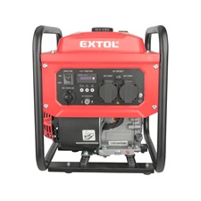 benzinmotoros áramfejlesztő, kézi indítás, 3,5 kVA, 230V, 1 fázisú, inverteres