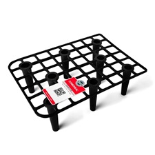 burkoló klt.; 24l-es vödör, 2db simító, rács, lehúzó hengerek, fékezhető kerékkel