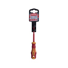 csavarhúzó szigetelt 1000V, lapos 2,5×80 mm, CrV., VDE, GS