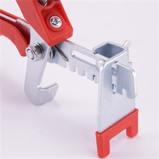 csempeszintező (lapszintező) fogó, állítható, ékes rendszerhez