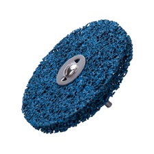 csiszolókorong fúrógéphez ("csapos négertárcsa") 115mm, 15 mm vastagság, 6 mm befogás, nylon és szilícium karbid