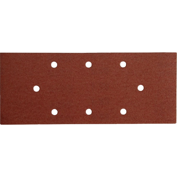 csiszolópapír, lyukas klt. 10db, 93×230 mm, 8 db lyukkal, P60, 407114, 407115-höz