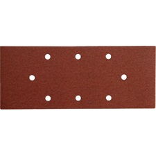 csiszolópapír, lyukas klt. 10db, 93×230 mm, 8 db lyukkal, P60, 407114, 407115-höz