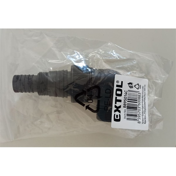 csőcsonk adapter 1" - 1 1/4" - 1 1/2" lépcsőkkel, visszafolyás gátlóval a 8895014 szivattyúhoz