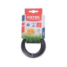 damil szegélynyíró géphez 1,6 mm, négyszög keresztmetszetű, fekete közép/dual power, 15m