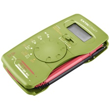 digitális multiméter; Amper/Volt/Ohm mérő, hangjelző funkcióval, CE, 1 db 9V elem
