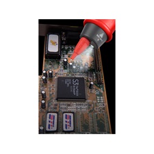 digitális multiméter, toll típusú; Amper/Volt/Ohm mérő, hangjelző funkcióval, CE, 2 db 1,5V AAA elem