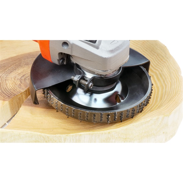 faforgácsoló korong; max 13000 ford/perc, sarokcsiszolóhoz, fém, 118×18×22,2mm, fa csiszolásához, marásához