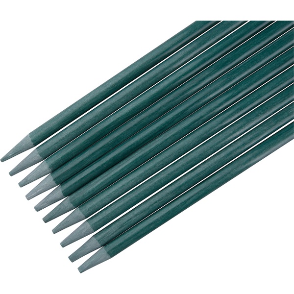 futtató karó üvegszálas, 10 db, zöld, 120cm × 7,9mm, kör keresztmetszetű