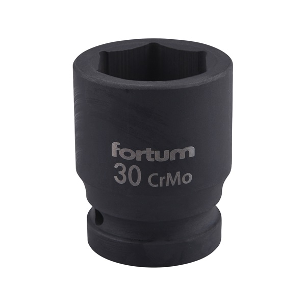 gépi (impakt) dugófej 3/4", 30mm, L 54 mm, feketített, FORTUM
