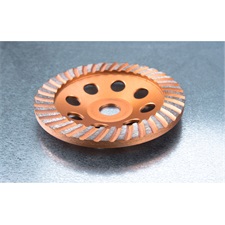 gyémántcsiszoló korong; 115mm×22,2mm, Turbo/lamellás jellegű