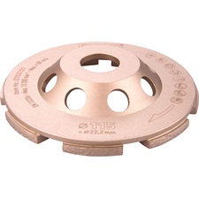 gyémántcsiszoló korong; 115mm×22,2mm, kétsoros