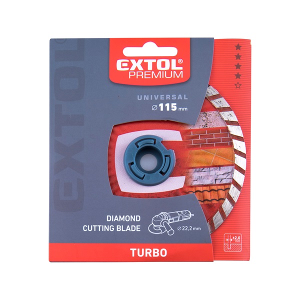 gyémántvágó TURBO gránit/kerámia; 115×22,2mm, max.13.300 ford/perc