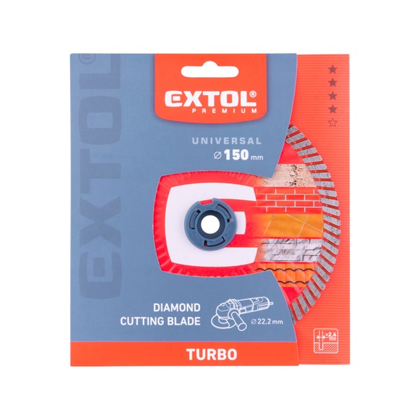 gyémántvágó TURBO gránit/kerámia; 150×22,2×2,4mm, max.10.000 ford/perc
