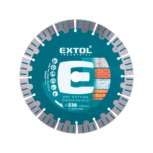 gyémántvágó hosszú élettartam, Long Life Cut; 230mm, száraz és vizes vágáshoz
