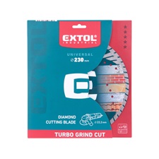 gyémántvágó, ipari korong, TURBO GRIND CUT,  gyors vágás; 230×22,2×2,6mm, száraz és vizes vágásra
