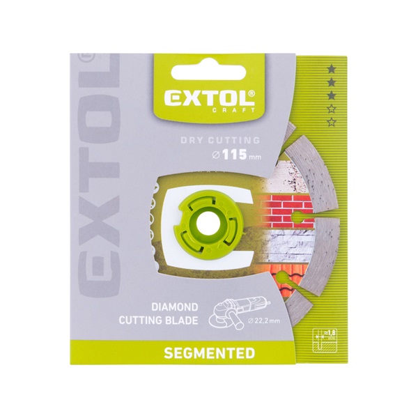 gyémántvágó szegmenses; 115×22,2×1,8mm, max.13.200 f/min