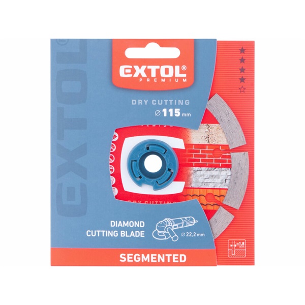 gyémántvágó szegmenses; 115×22,2×1,8mm, max.13.000 f/min