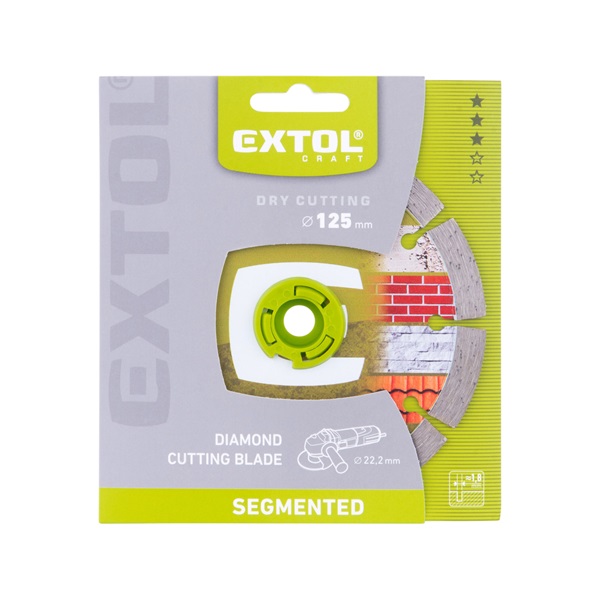 gyémántvágó szegmenses; 125×22,2×1,8mm, max.12.200 f/min