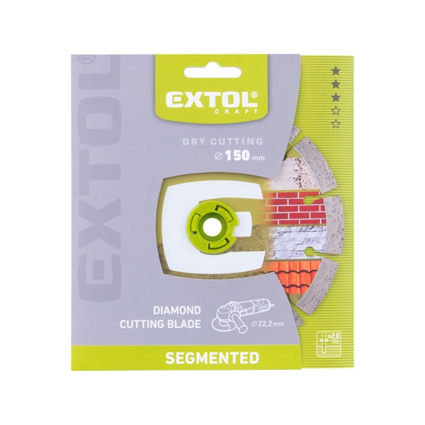 gyémántvágó szegmenses; 150×22,2×2,0mm  max.10.000 f/min