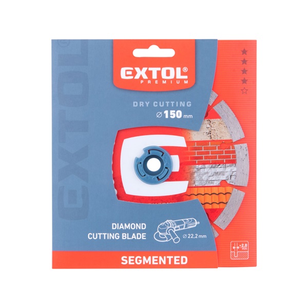 gyémántvágó szegmenses; 150×22,2×2,0mm  max.10.000 f/min