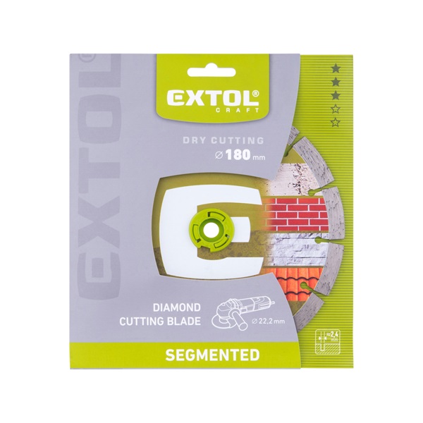 gyémántvágó szegmenses; 180×22,2×2,4mm, max.8.600 f/min