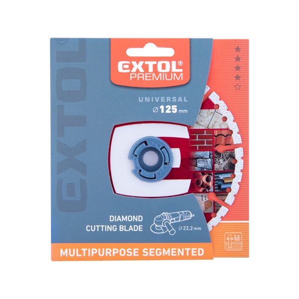 gyémántvágó szegmenses, MULTI ; 125×22,2mm, max.12.200 f/min