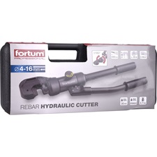 hidraulikus betonacél vágó, tartomány 4-16mm, hossza 430mm, löket 18mm, 60kN, CrMoV pofa